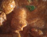 A picture of step 3 of Chicken 65 gravy.