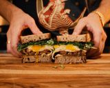 A picture of step 8 of Rustic & Smoky Breakfast Sandwich.