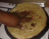 A picture of step 3 of Theme challenge#coconut butter soft layered chapati challenge.