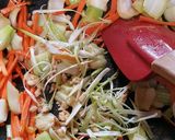 A picture of step 4 of Tofu Shrimp Bokchoy Stir Fry in Ginger Sauce.