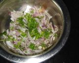 A picture of step 1 of Onion Raita.