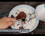 A picture of step 4 of Easy chocolate ice cream recipe eggless without ice cream maker.