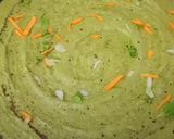 A picture of step 5 of Pesarattu or Green Moong Dosa.