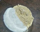 A picture of step 1 of Besan masala toast.