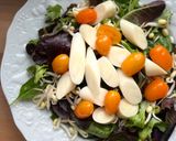 Une image de l'étape 3 de 💚 Salade de mesclun, germes de soja et cœurs de palmier, sauce moutarde au miel.