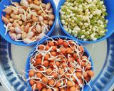 स्प्राउटेड प्रोटीन सलाद (sprouted protein salad recipe in Hindi) रेसिपी चरण 1 फोटो
