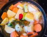 A picture of step 2 of Ital Soup/Stew with Herbs and Scotch Bonnet 🌱.
