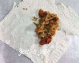 A picture of step 3 of Baked Shami Kabab Spring Rolls.