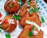 A picture of step 6 of Bread masala Samosa.