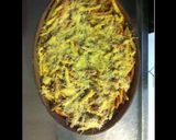 Une image de l'étape 5 de Gratin de fusilli multicolores aux courgettes tomates oignon céleri et gruyère.