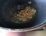 A picture of step 2 of Green Papaya, Moong Dal Curry (no onion, garlic) with Raita and.