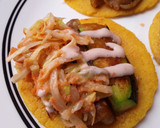 Foto del paso 10 de la receta: Tacos🌮 de calabacín y berenjena empanizados🌮