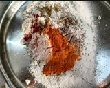 A picture of step 1 of Thepla cheese sandwich.
