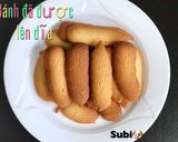 Hình bước làm 4 của món Bánh lưỡi mèo cho bé ăn dặm