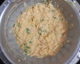 A picture of step 2 of Poha Pakodas.
