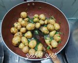 A picture of step 1 of Baby Potatoes and Dill Fry/Baby Potatoes Poriyal/Dilldaar Aloo.