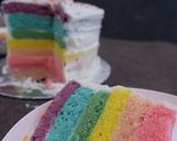 Foto langkah ke 10 dari resep Rainbow Cake Kukus Ny. Liem Super Lembuuut.