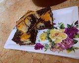 صورة لخطوة 5 من وصفة ماربل كيك في الخلاط هش ولذيذ 🥧🍰
