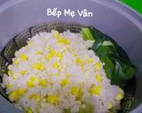 Hình bước làm 4 của món Xôi bắp đậu xanh hành phi