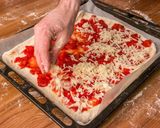 Házi margherita pizza recept fázis 7 fotója
