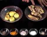 A picture of step 1 of Ginger pickle.