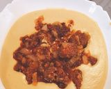 Magyaros sárgaborsófőzelék hagymás- kolbászos szósszal recept fázis 5 fotója