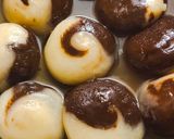 A picture of step 2 of Chocolate Rasgulla.