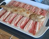 Baconba tekert sertésszűz recept fázis 3 fotója