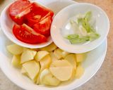 Hình bước làm 1 của món Cơm khoai tây xào