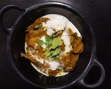 A picture of step 5 of Niramish Brinjal.