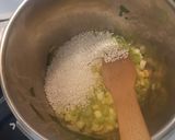 A picture of step 3 of Spanakorizo (Greek Spinach and Rice).