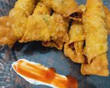 A picture of step 8 of Samosa roll.