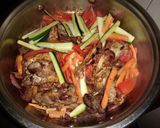 A picture of step 5 of Stir fry chicken #4weekschallenge.