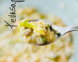 Foto del paso 7 de la receta: Risotto de habas, ajos tiernos y langostinos 🫛 🦐 🫛
