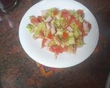 Foto del paso 2 de la receta Bocadillo de tortilla francesa y ensalada