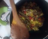 A picture of step 3 of Beef fry.