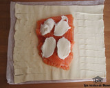Foto del paso 2 de la receta: Trenza de mozzarella y salmón