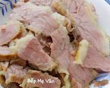 Hình bước làm 2 của món Bún Bò Huế (Nạm bò, chân giò, xương bò, giò sống)