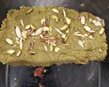 A picture of step 3 of Almonds pistachios Burfi.