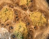 A picture of step 2 of Leftover Keema sabji and egg yolk cutlet.