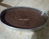 Foto langkah ke 5 dari resep Brownies Ketan Hitam Kukus.