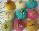 A picture of step 3 of Colorful Rasgullas.
