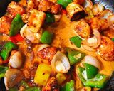 A picture of step 3 of Chilli Paneer.