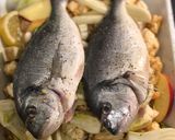 A picture of step 5 of Roasted sea bream. Spiced cauliflower, apple, fennel & hazelnut.