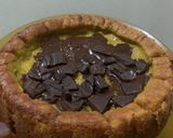A picture of step 4 of Mango Purée Cake w/ Dark Chocolate Toppings.