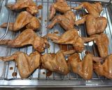 A picture of step 4 of Crispy BBQ Chicken Wings #keto idea.