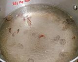 Hình bước làm 2 của món Canh rau dền mồng tơi nấu mọc