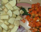 A picture of step 1 of Sweet potato soup.