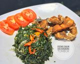 Foto langkah ke 8 dari resep Oseng daun ubi/singkong tumbuk.