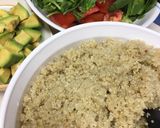 A picture of step 3 of Spinach Quinoa Salad.